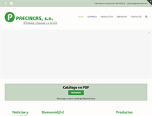 Tablet Screenshot of precincas.com
